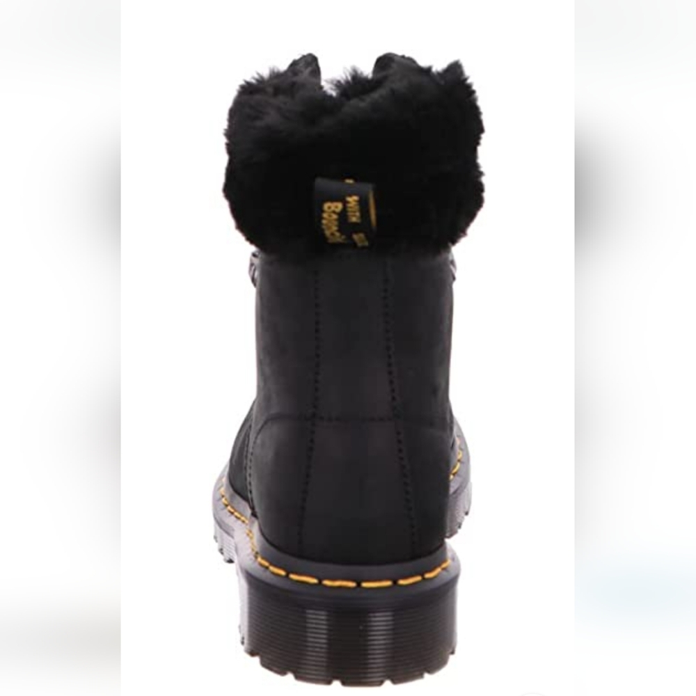 Dr. Martens Womens 1460 Serena Collar Milo faux fur boots New in Box Size 6 - Picture 3 of 16